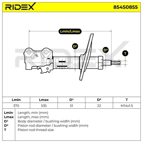 Ridex 854S0855 Shock Absorber, photo 3