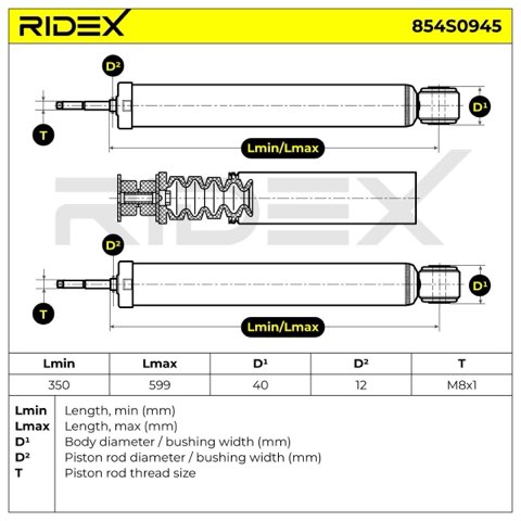 Ridex 854S0945 Shock Absorber, photo 3