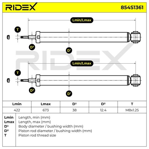 Ridex 854S1361 Shock Absorber, photo 3
