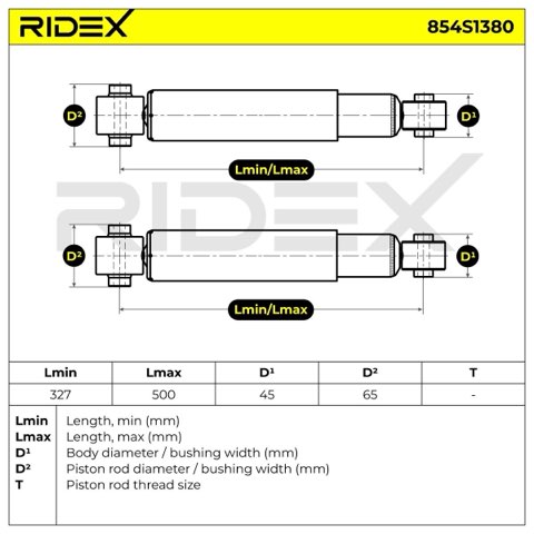 Ridex 854S1380 Shock Absorber, photo 3