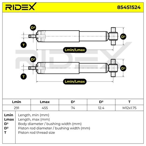 Ridex 854S1524 Shock Absorber, photo 3