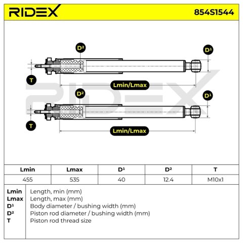 Ridex 854S1544 Shock Absorber, photo 3