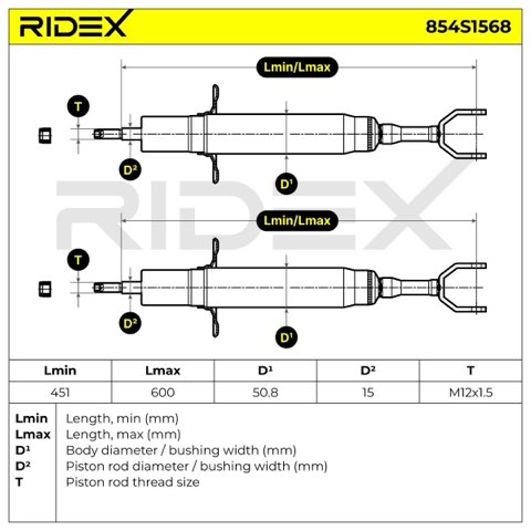 Ridex 854S1568 Shock Absorber, photo 3