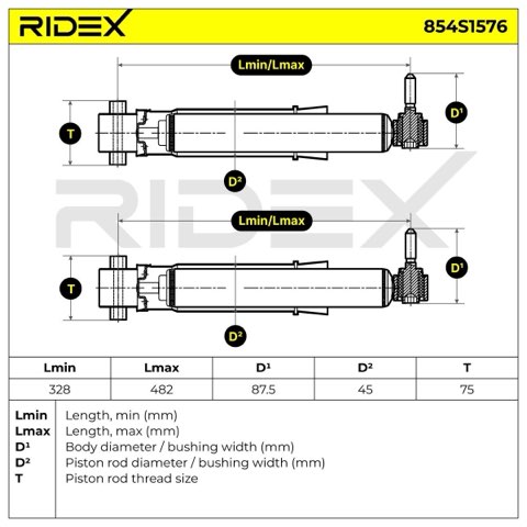 Ridex 854S1576 Shock Absorber, photo 3