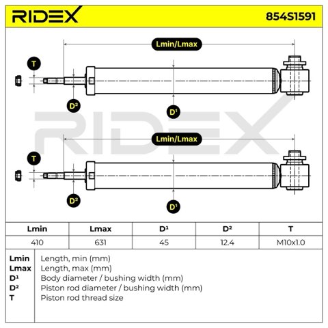 Ridex 854S1591 Shock Absorber, photo 3