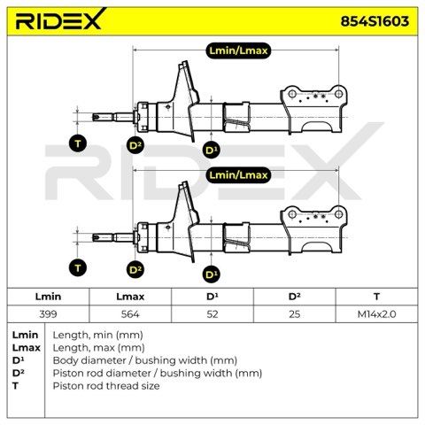 Ridex 854S1603 Shock Absorber, photo 3