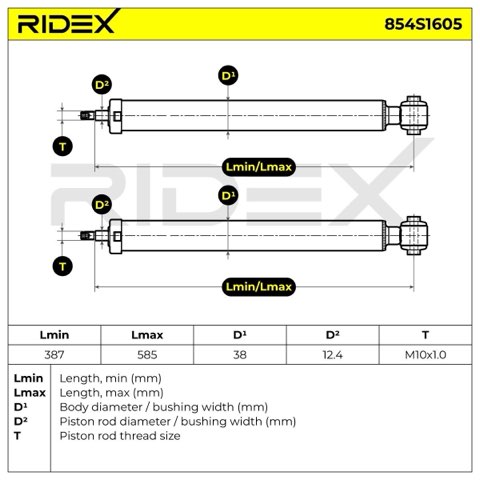 Ridex 854S1605 Shock Absorber, photo 3