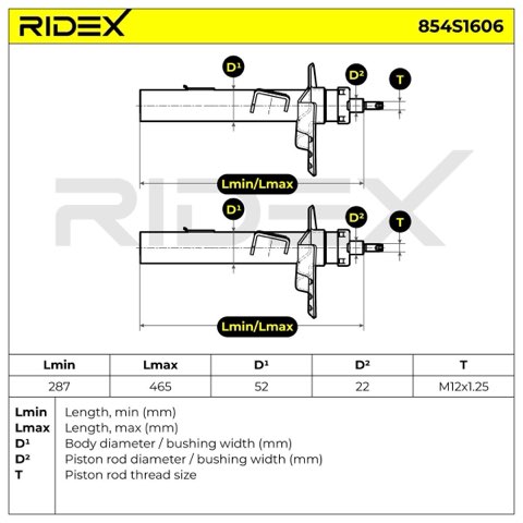 Ridex 854S1606 Shock Absorber, photo 3