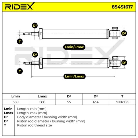 Ridex 854S1617 Shock Absorber, photo 3