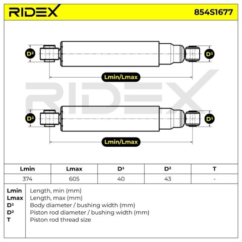 Ridex 854S1677 Shock Absorber, photo 3