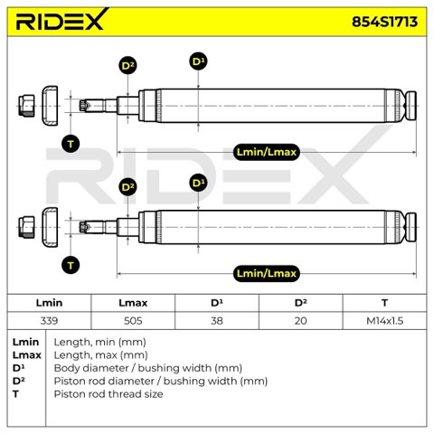 Ridex 854S1713 Shock Absorber, photo 3