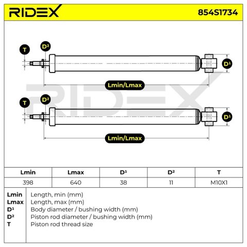 Ridex 854S1734 Shock Absorber, photo 3