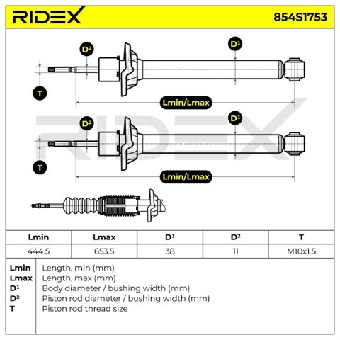 Ridex 854S1753 Shock Absorber, photo 3