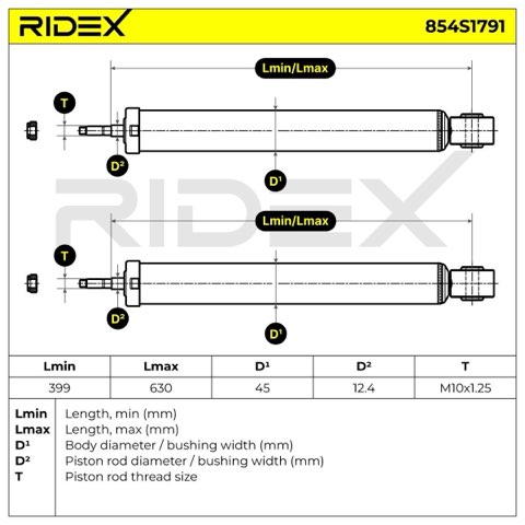 Ridex 854S1791 Shock Absorber, photo 3