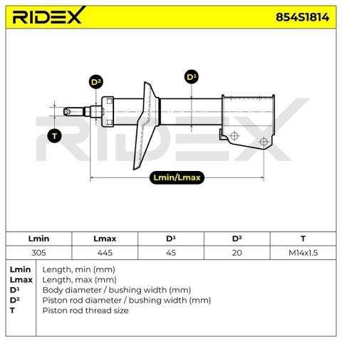 Ridex 854S1814 Shock Absorber, photo 3