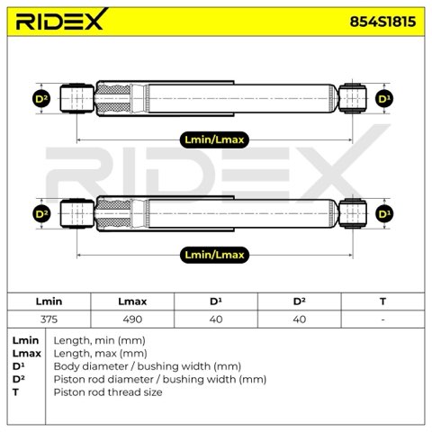 Ridex 854S1815 Shock Absorber, photo 3
