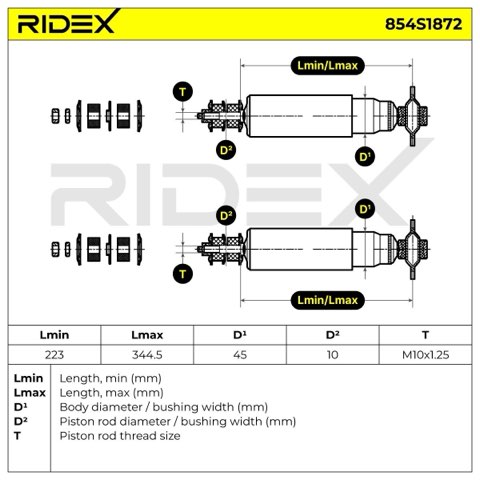 Ridex 854S1872 Shock Absorber, photo 3
