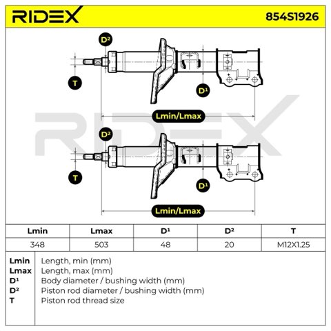 Ridex 854S1926 Shock Absorber, photo 3
