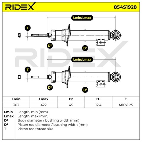 Ridex 854S1928 Shock Absorber, photo 3