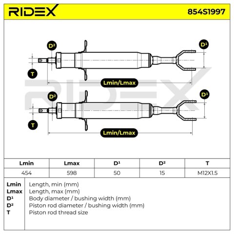 Ridex 854S1997 Shock Absorber, photo 3