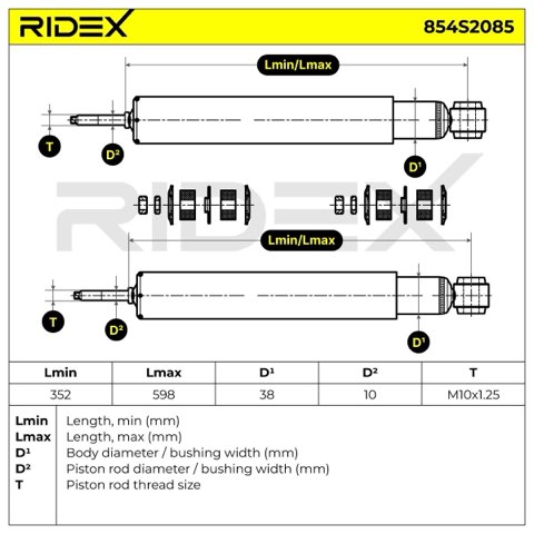 Ridex 854S2085 Shock Absorber, photo 3