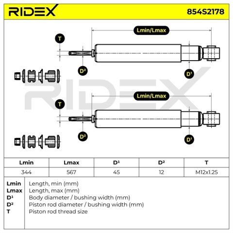 Ridex 854S2178 Shock Absorber, photo 3