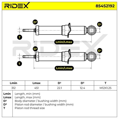 Ridex 854S2192 Shock Absorber, photo 3