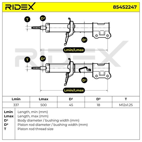 Ridex 854S2247 Shock Absorber, photo 3