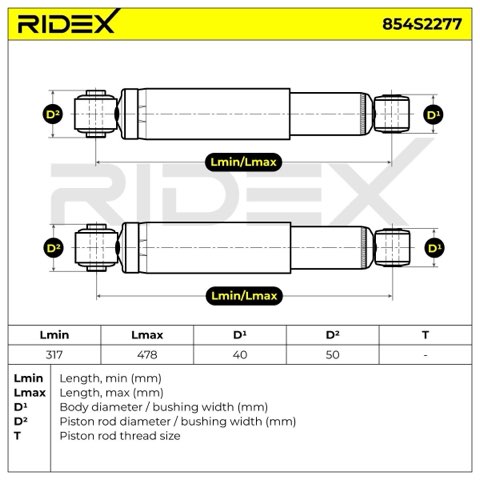 Ridex 854S2277 Shock Absorber, photo 3