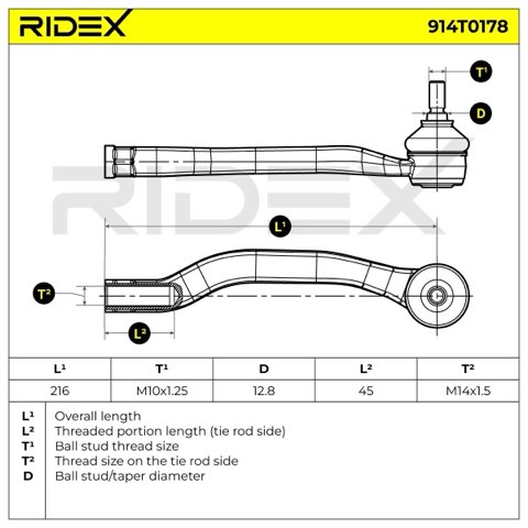Ridex 914T0178 Track Rod End, photo 3