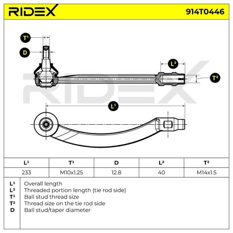 Ridex 914T0446 Track Rod End, photo 3
