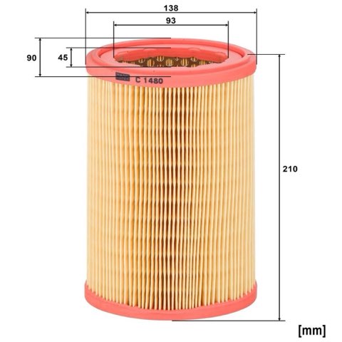Mann-Filter C 1480 Air Filter, photo 3