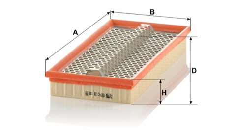 Mann-Filter C 33 102 Air Filter, photo 2