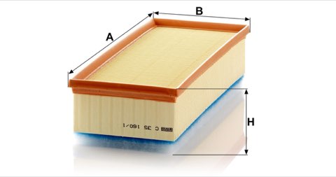 Mann-Filter C 35 160/1 Air Filter, photo 3