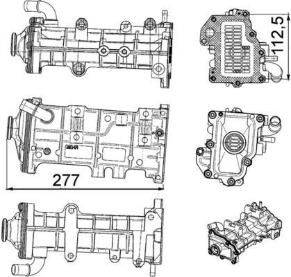 Mahle CE 23 000P EGR Cooler, photo 2