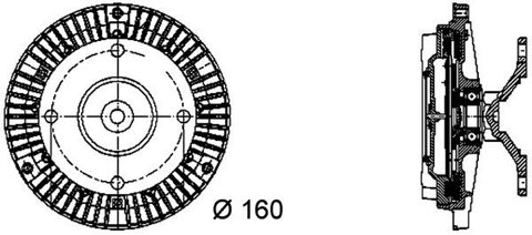 Mahle CFC 50 000P Fan Clutch, photo 3