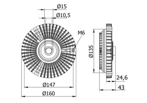 Mahle CFC 52 000S Fan Clutch