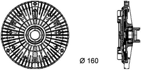 Mahle CFC 57 000P Fan Clutch, photo 3