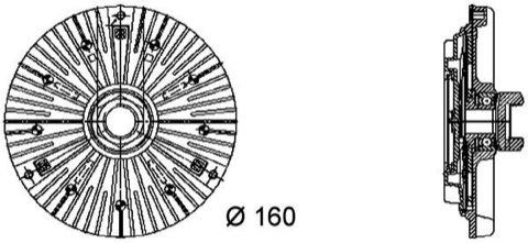 Mahle CFC 69 000P Fan Clutch, photo 3