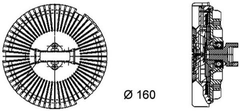Mahle CFC 77 000P Fan Clutch, photo 3