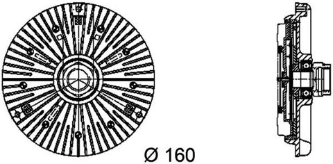 Mahle CFC 94 000P Fan Clutch, photo 3