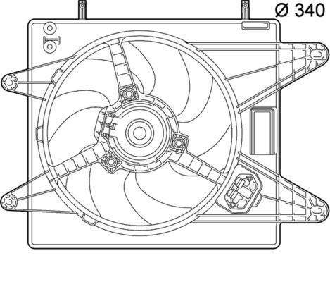 Mahle CFF 139 000P Fan, Radiator, for Vehicles