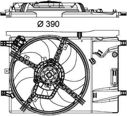 Mahle CFF 181 000P Fan, Radiator, for Vehicles, photo 3