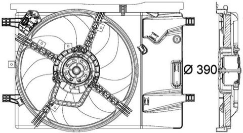 Mahle CFF 183 000P Fan, Radiator, for Vehicles, photo 3