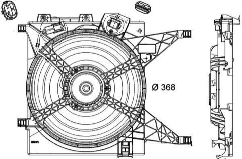 Mahle CFF 191 000P Fan, Radiator, photo 3