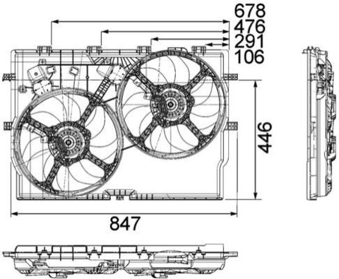 Mahle CFF 192 000P Fan, Radiator, for Vehicles, photo 3