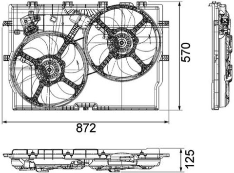 Mahle CFF 193 000P Fan, Radiator, for Vehicles, photo 2