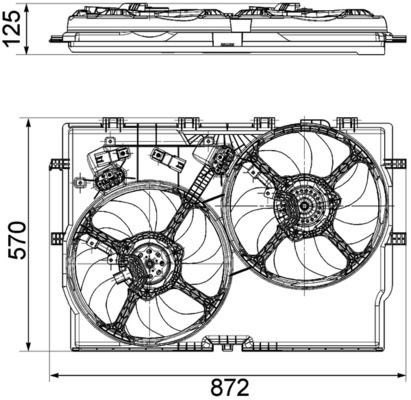 Mahle CFF 194 000P Fan, Radiator, for Vehicles, photo 3