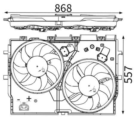 Mahle CFF 228 000S Fan, Radiator