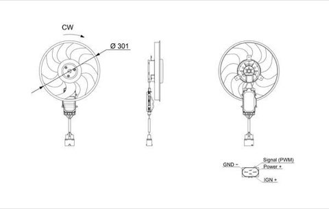 Mahle CFF 262 000S Fan, Radiator, photo 3